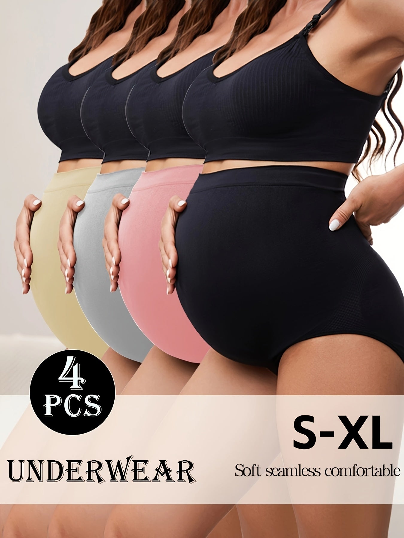 MATERNITY HIGH-WAISTED BRIEF 4-PACK