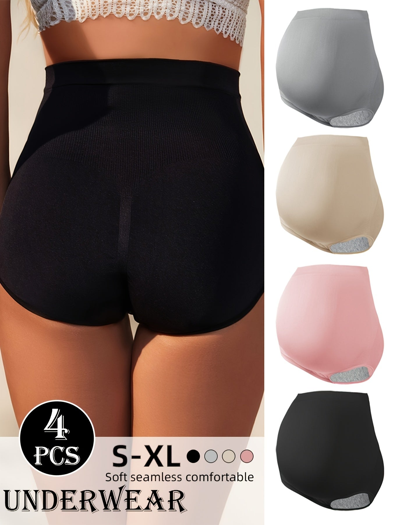 MATERNITY HIGH-WAISTED BRIEF 4-PACK