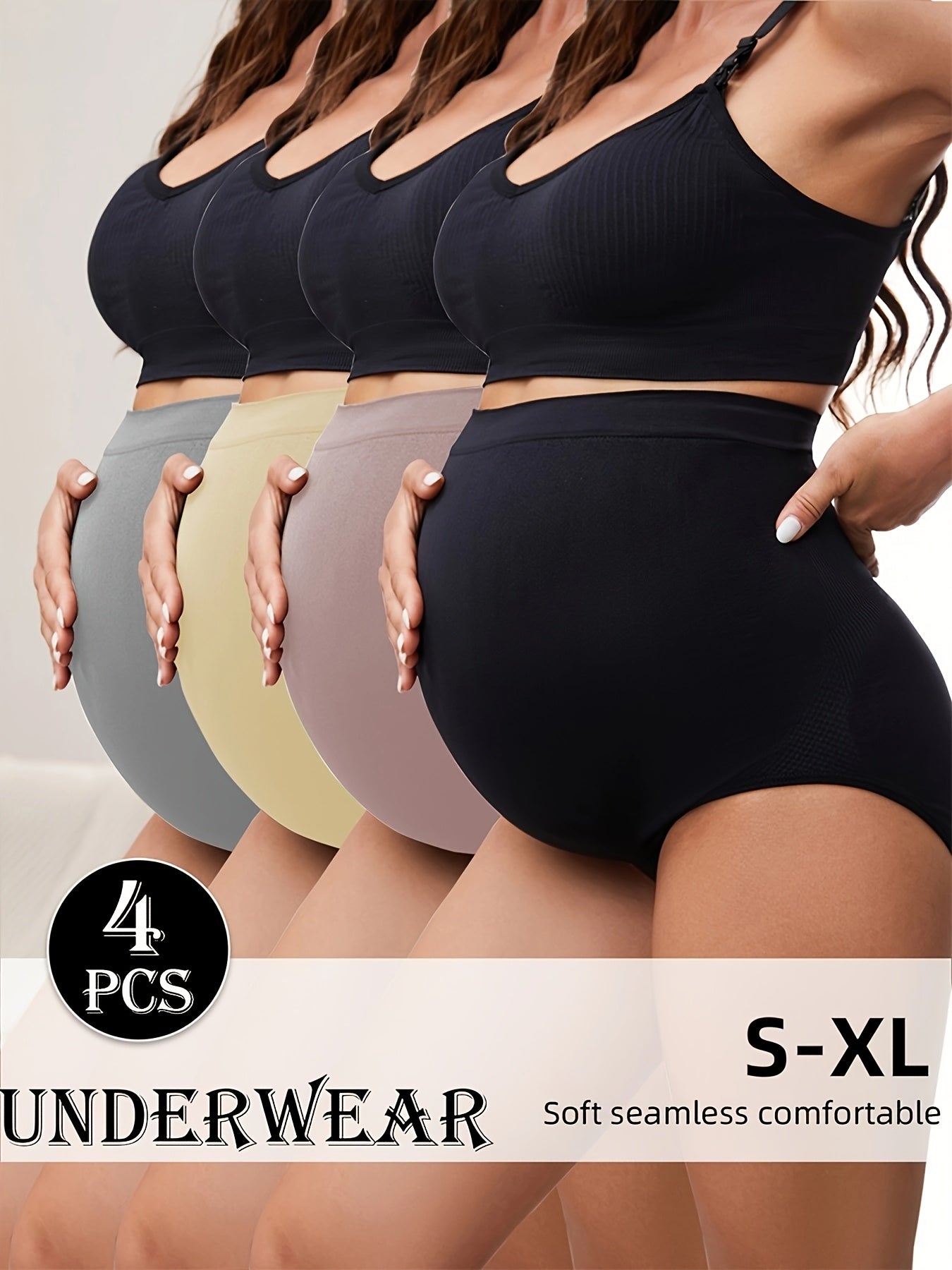 MATERNITY HIGH-WAISTED BRIEF 4-PACK