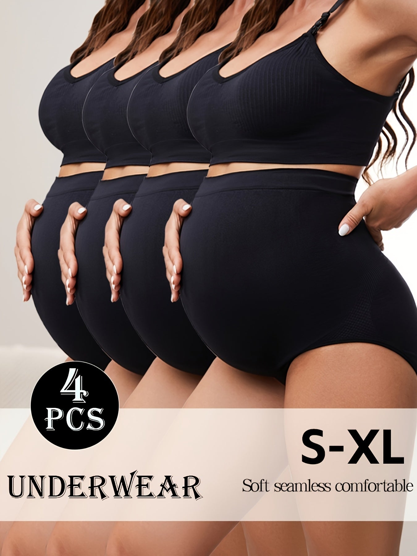 MATERNITY HIGH-WAISTED BRIEF 4-PACK