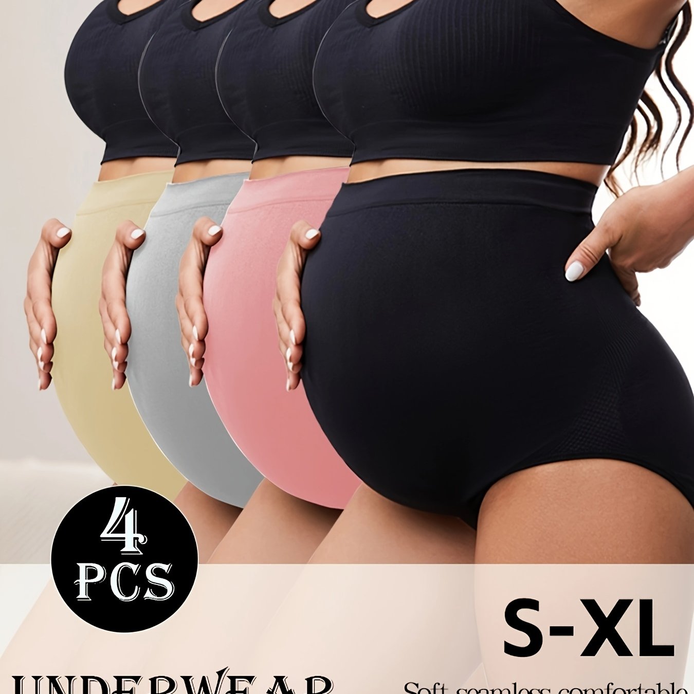 MATERNITY HIGH-WAISTED BRIEF 4-PACK
