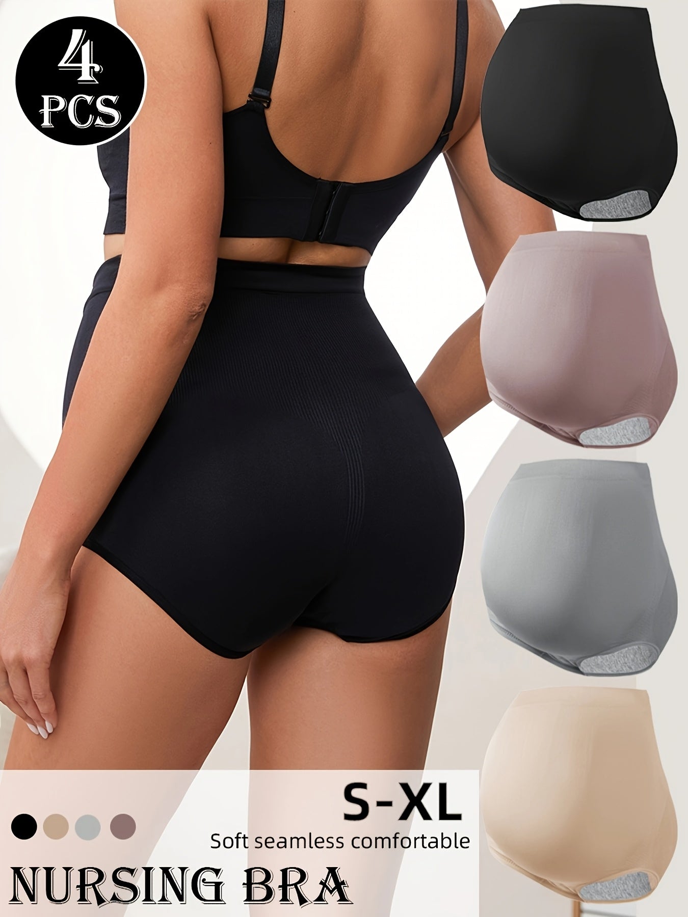 MATERNITY HIGH-WAISTED BRIEF 4-PACK