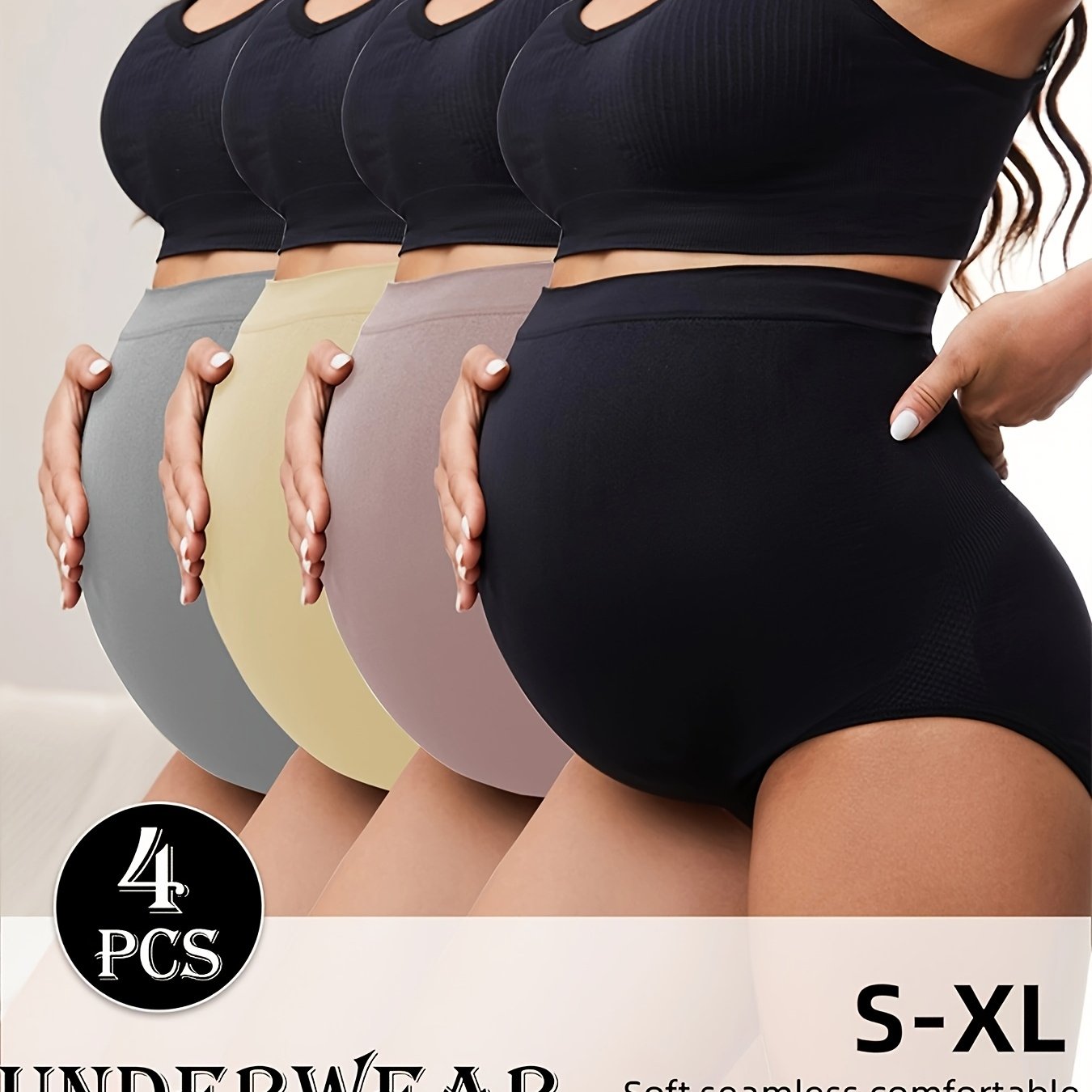 MATERNITY HIGH-WAISTED BRIEF 4-PACK