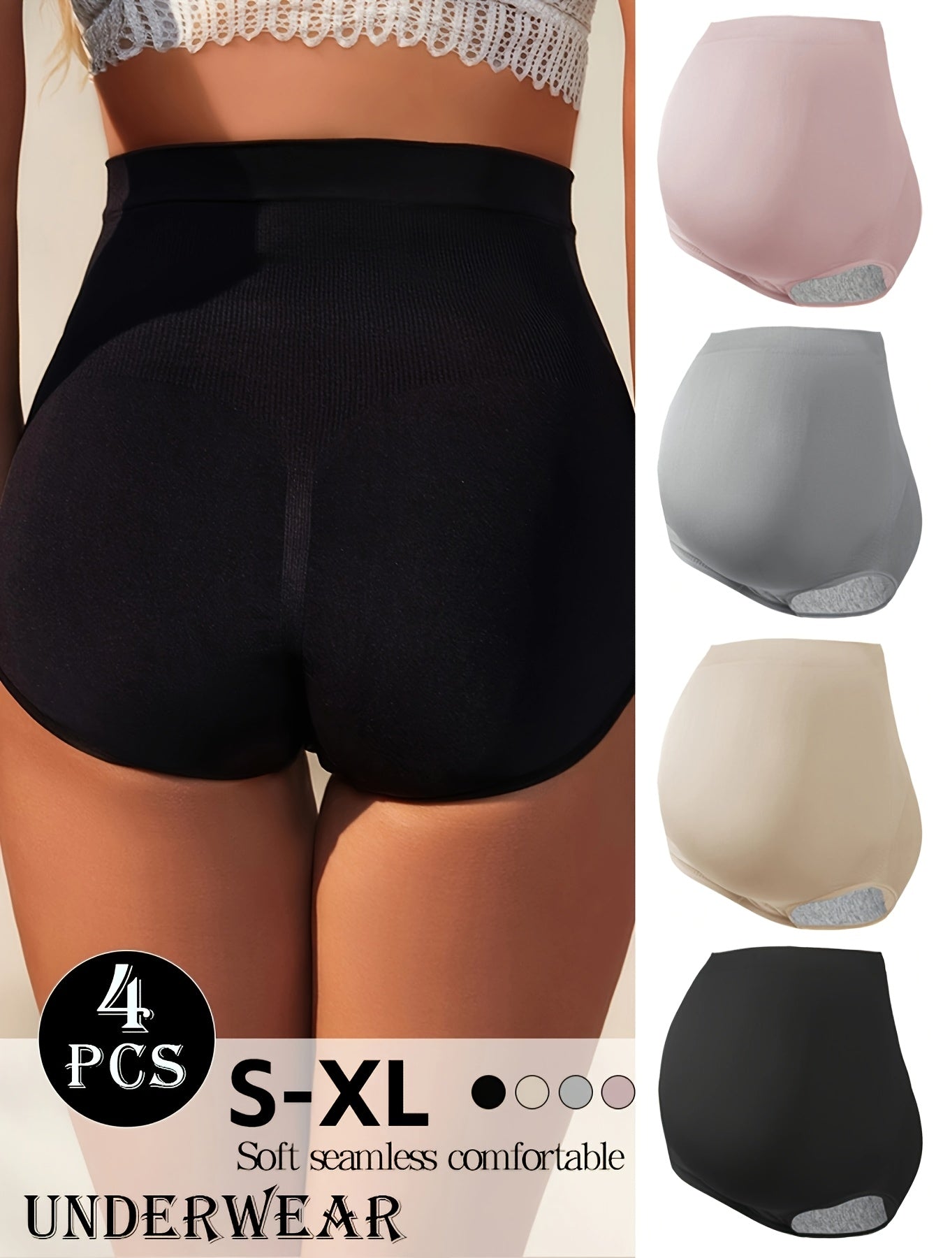 MATERNITY HIGH-WAISTED BRIEF 4-PACK